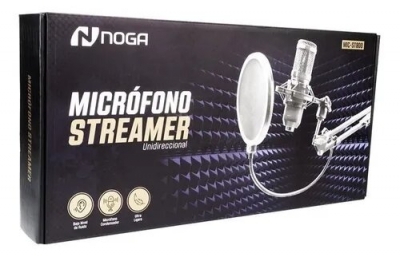 Microfono Streamer Profesional Noga St800 C/ Brazo