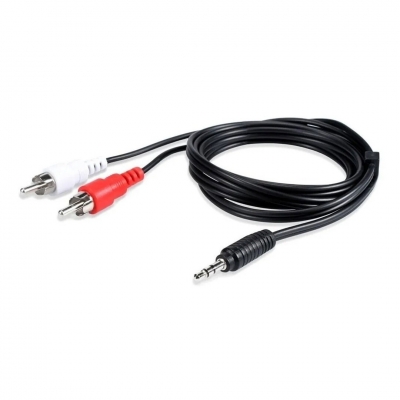 Cable De 2 Rca  A Mini Plug 3.5 1,8 Mts