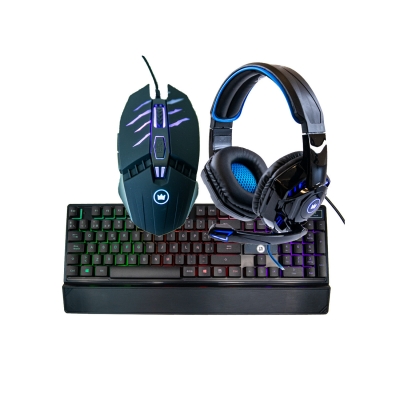 Combo Kit Gamer Teclado Mouse Auriculares Tkot Messier 45 T500