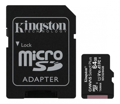 Micro Sd Kingston 64gb Canvas Select Plus