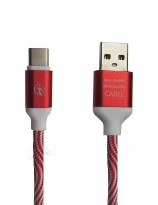 Cable Usb A Tipo C Gtc Premium 1 Mts Rojo 112r