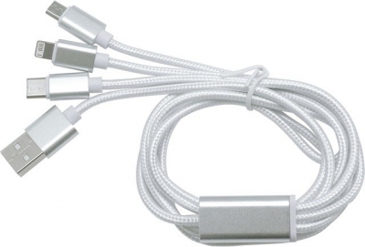 Cable Usb 3 En 1 Micro Usb + Tipo C + Lightning