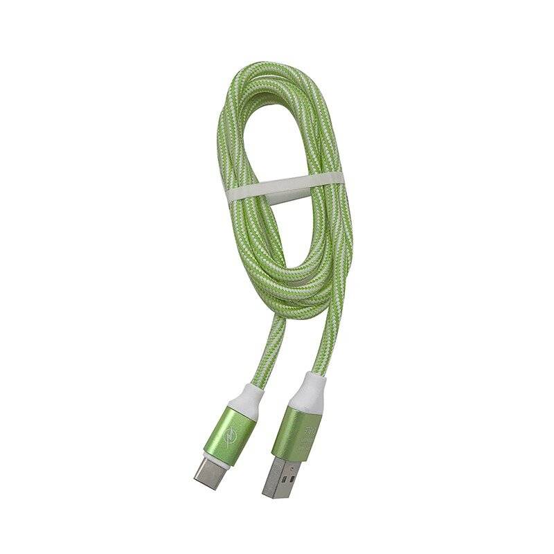 Cable Usb A Tipo C Gtc Premium 1 Mts Verde 112gr