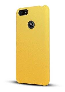 Funda De Silicona Motorola E6 Plus Amarillo