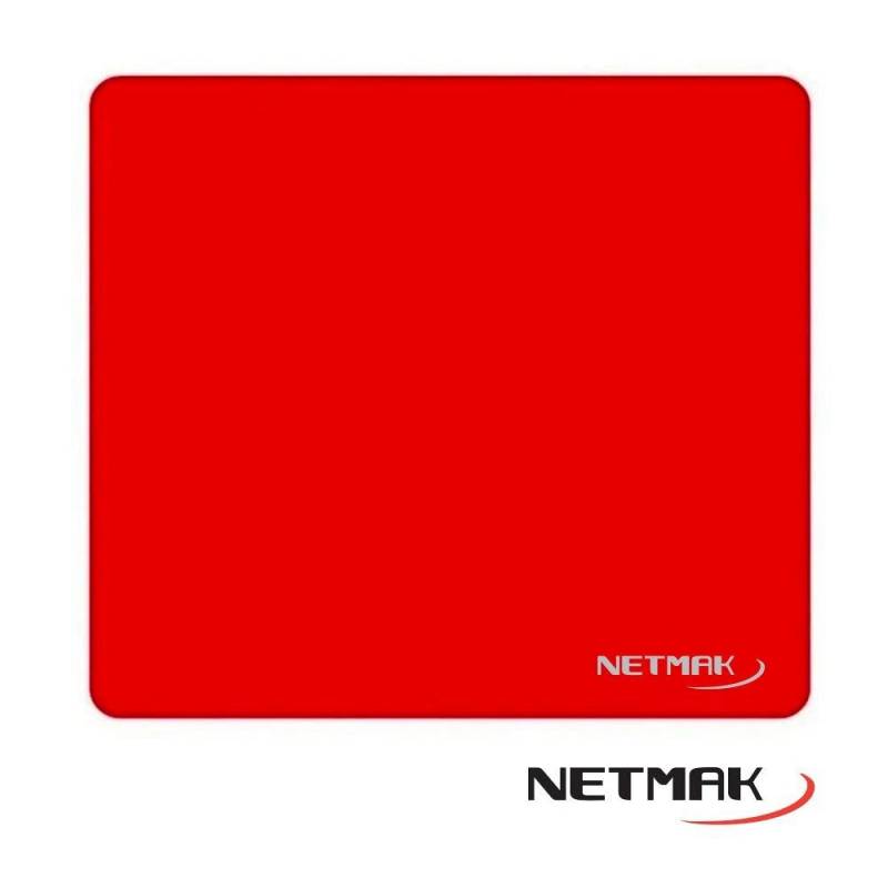 Mouse Pad Liso Netmak Nm-m1127 Rojo