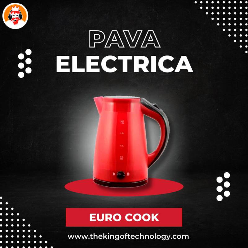 Pava Electrica 1,8l Eurocook Ec-kep18mn Bordo