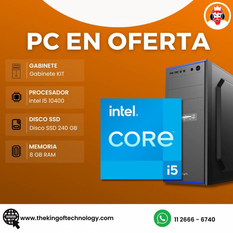 Pc King Intel I5 10400 Ssd 240gb Ram 8gb