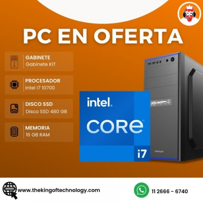 Pc King Intel I7 10700 Ssd 480gb Ram 16gb