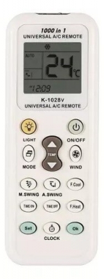 Control Remoto Para Aire Acondicionado Universal 1000 En 1 Aitech K-1028v