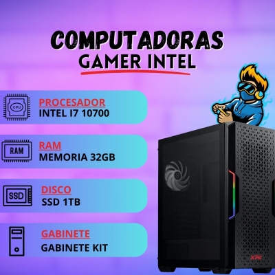 Pc King Intel I7 10700 Ssd 1tb Ram 32gb Gabinete Gamer