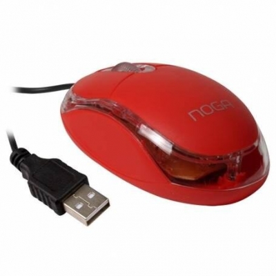 Mouse Noga Ng-611u Cable Usb Rojo